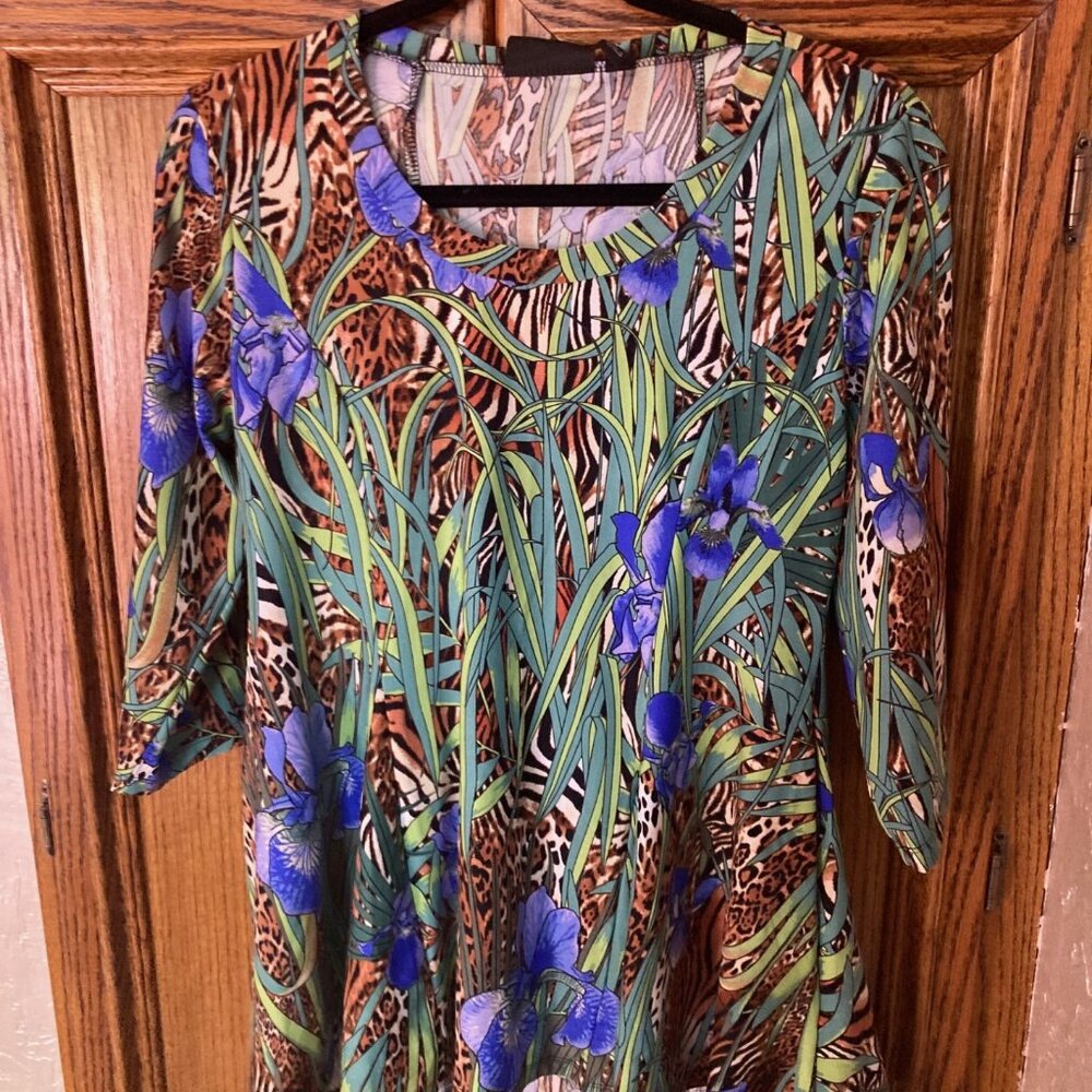Fit n Flare Attitudes By Rene Jungle Tunic, PS/PM